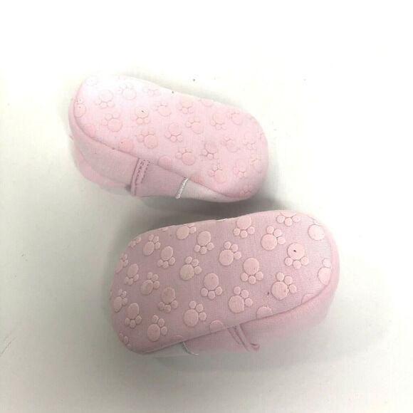 Baby Girls Infant First Walkers Shoes 0 - 6 Months Pink Rabbit Soft Soles - Picture 7 of 8